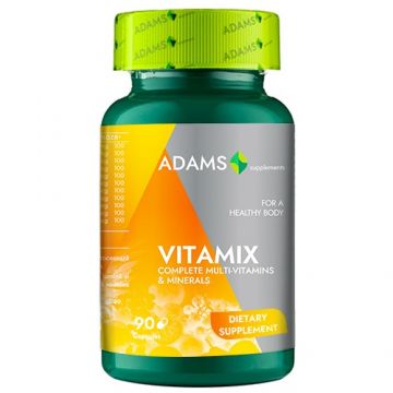 VitaMix, Multivitamine - Minerale, 90tab, Adams Supplements VitaMix, Multivitamine - Minerale, 90tab, Adams Supplements