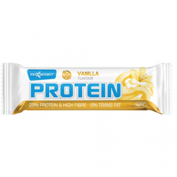 Baton Proteic Vanilie Glazura Alba Max Sport 60g Max Sport