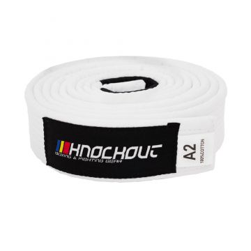 Centura Knockout BJJ Alb Senior