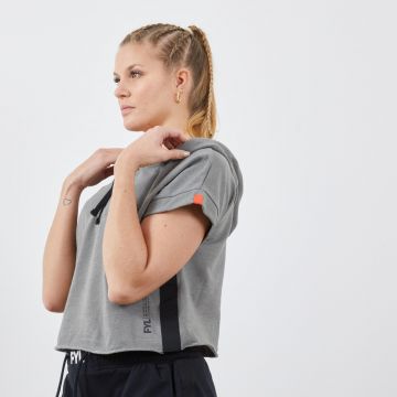 Tricou 100 cu glugă box damă Tricou 100 cu glugă box damă