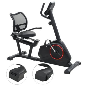 vidaXL Bicicletă de fitness magnetică orizontală cu măsurare puls