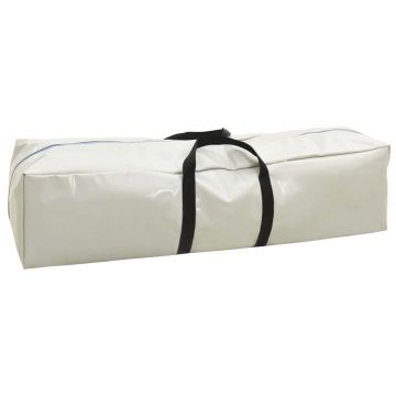 vidaXL Saltea gimnastică gonflabilă cu pompă albastru 400x100x20cm PVC