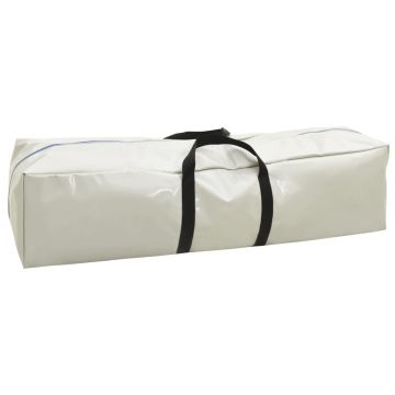 vidaXL Saltea gimnastică gonflabilă cu pompă verde 400x100x20 cm PVC