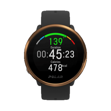 Ceas fitness smartwatch Polar Ignite Negru-Alamă