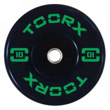 Disc olimpic TOORX ADBT-10, cauciuc, 10 KG (Negru)