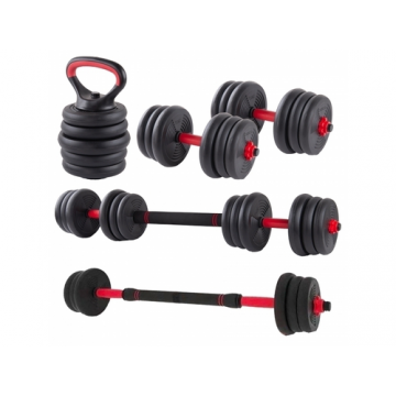 Gantera reglabila kettlebell FitTronic KF20 6 in 1, 20 kg