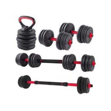 Gantera reglabila kettlebell FitTronic KF30 6 in 1, 30 kg