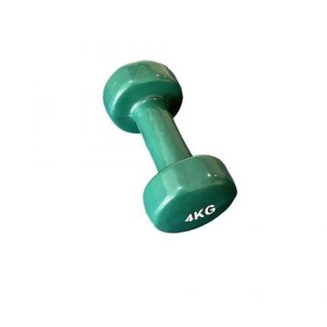 Gantera vinyl DHS Fitness DYPV034KG, 4kg (Verde)