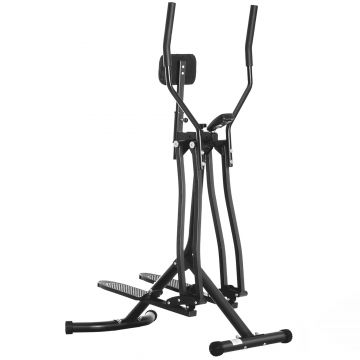 HOMCOM Aparat de vaslit pentru antrenamente, airwalker, negru | AOSOM RO