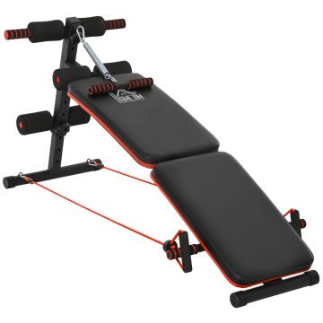 HOMCOM banca sport, pliabila, 47x142x50-66 cm | Aosom Romania