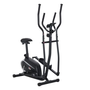 HomCom bicicleta magnetica, cu monitor LCD si 8 niveluri | AOSOM RO