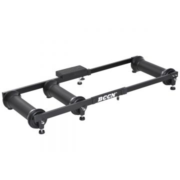 HOMCOM Trainer de Bicicletă Interioară, Suport Antrenament Reglabil, 49x16x82-130cm, Negru | Aosom Romania