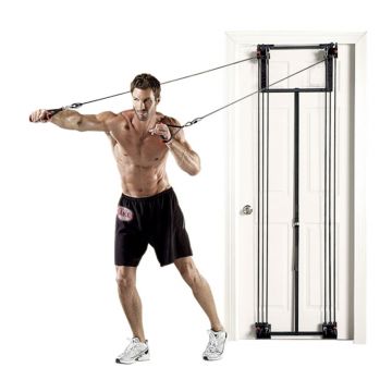 Aparat fitness multifunctional You Gotta Gym, suporta maxim 90 kg, corzi cauciuc