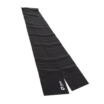 Banda elastica pentru fitness Qizo, 150 x 15 cm, rezistenta medie, Negru