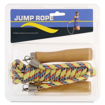 Coarda pentru sarituri Jump Rope, manere lemn