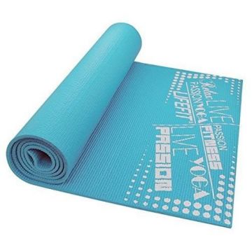 Covoras pentru gimnastica Slimfit DHS, 173 x 58 x 0.6 cm, neopren, rezistent la umezeala, Turcoaz