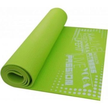 Covoras pentru gimnastica Slimfit DHS, 173 x 58 x 0.6 cm, neopren, rezistent la umezeala, Verde