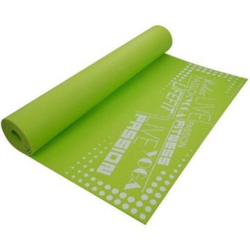 Covoras pentru gimnastica Slimfit DHS, 173 x 61 x 0.4 cm, rezistent la umezeala, Verde