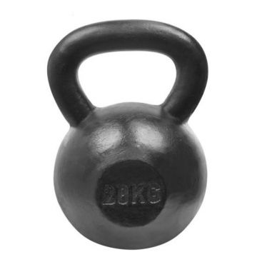 Gantera kettlebell DHS, 28 kg, otel, Negru