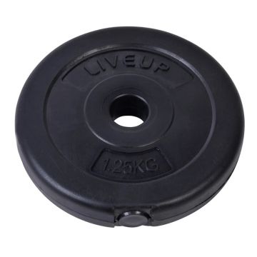 Greutate pentru exercitii de tonifiere Liveup, 1.25 kg, diametru 17 cm