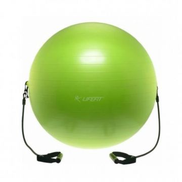 Minge cu corzi Lifefit, 65 cm, PVC, maxim 200 kg, Verde