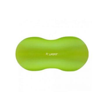 Minge gimnastica, 90 x 45 cm, PVC, tip aluna, maxim 200 kg, Verde
