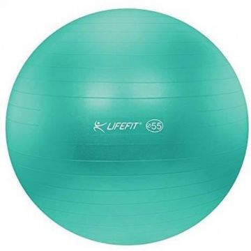 Minge pentru gimnastica DHS, 85 cm, PVC, maxim 200 kg, Turcoaz