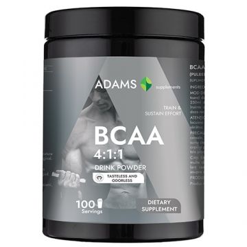 BCAA 4:1:1, 400gr, fara aroma, Adams