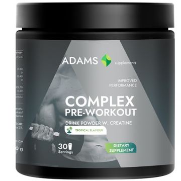 PreWorkout Complex (fructe tropicale), 450g, Adams