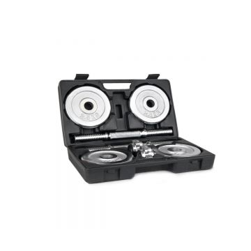 SET GANTERE REGLABILE DIPLOMAT SPORTMANN 2X10 KG, CROMATE