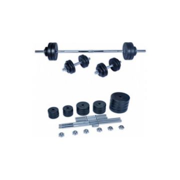 Set haltera si gantere Fittronic 50 kg