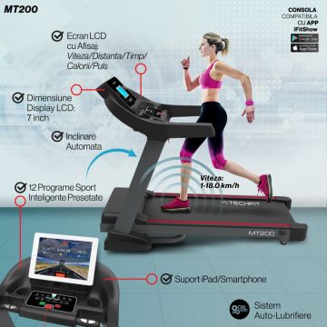 Banda de alergare electrica Techfit M200