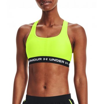 Bustiera femei Under Armour Crossback Mid galben L