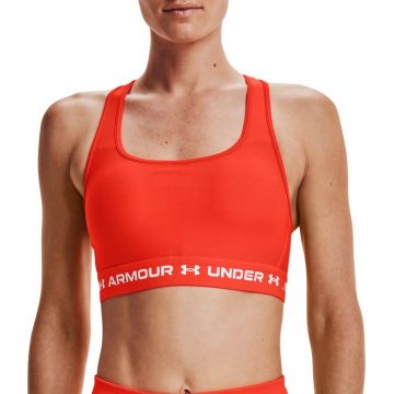 Bustiera femei Under Armour Crossback Mid portocaliu L