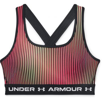 Bustiera femei Under Armour Crossback Mid Print multicolor XL