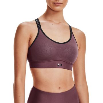 Bustiera femei Under Armour Infinity Mid Bra visiniu XS