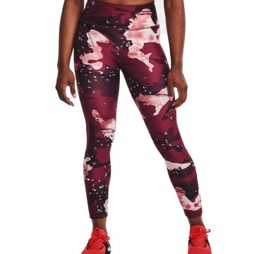 Colanti femei Under Armour Prjct Rock Prt Ankle Leg rosu XL