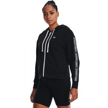 Hanorac femei Under Armour Rival FZ Hoodie negru L