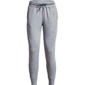 Pantaloni femei Under Armour Rival Fleece Mesh gri XL