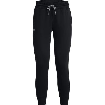 Pantaloni femei Under Armour Rival Fleece Mesh negru L
