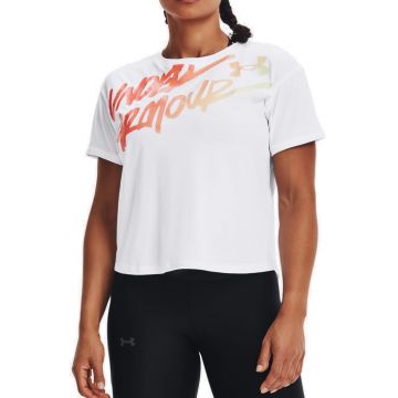 Tricou femei Under Armour Live Chroma Graphic Tee alb