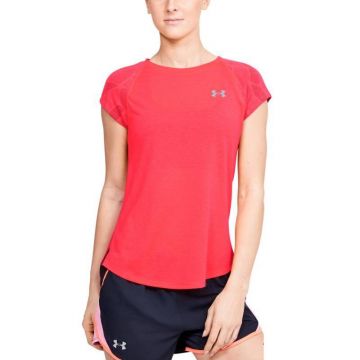 Tricou femei Under Armour Streaker 2.0 Shift Short Sleeve rosu