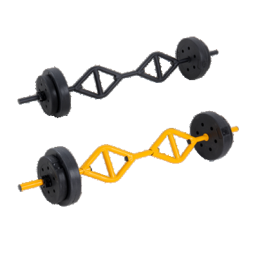 Bara multiexercitii HOMEFIT cu prize multiple pentru discuri Ø30