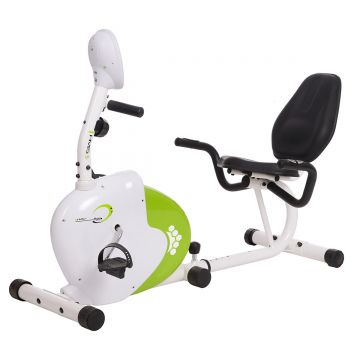 Bicicleta fitness magnetica recumbent HMS R9259 alb-verde