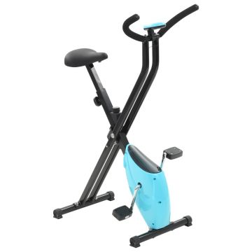 Bicicletă fitness X-Bike cu curea de rezistență albastru