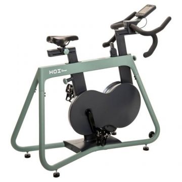 Bicicleta spinning Kettler SEMI-PRO HOI Speed Eucalyptus, Volanta 3.5 Kg, Greutate utilizator 130 Kg, Suport telefon/tableta, Roti transport