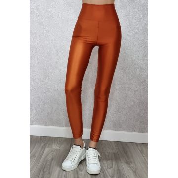 Colanti lycra Marvie cu talie inalta, Gold
