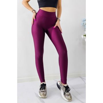 Colanti Lycra Taylor, cu aspect metalizat, Lila
