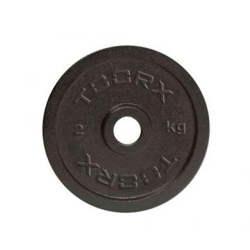 Disc de fonta TOORX 2 Kg - 25.4 mm, Negru