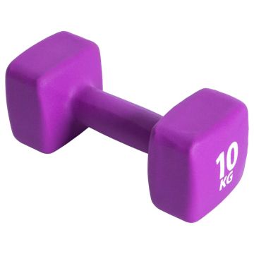 Pure2Improve Ganteră violet neopren 10 kg